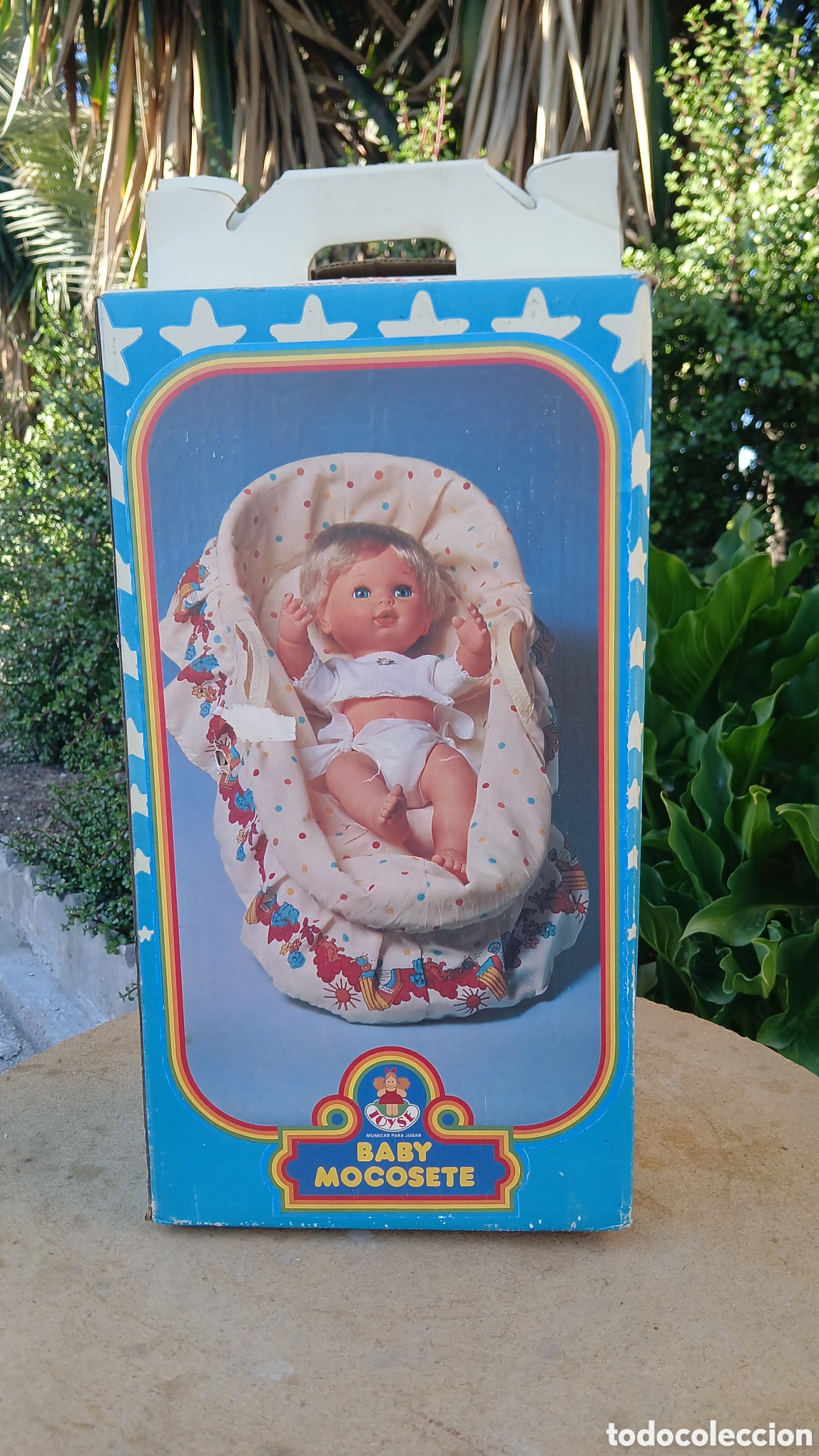Mu&ntilde;ecas Espa&ntilde;olas Modernas: BABY MOCOSETE DE TOYSE CANASTILLA BA&Ntilde;ERA ( A&Ntilde;OS 70 ) CAJA ORIGINAL.