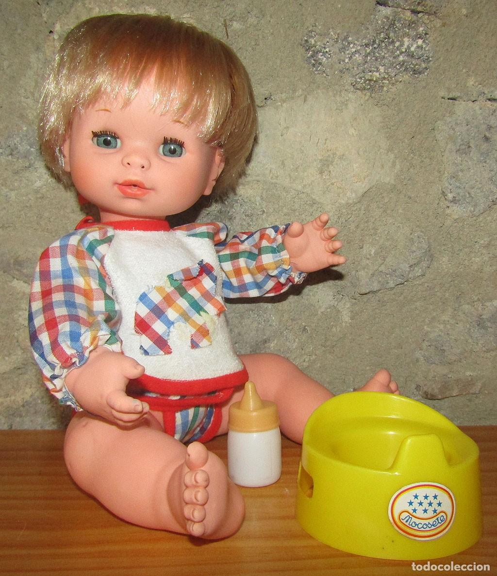 Mu&ntilde;ecas Espa&ntilde;olas Modernas: ANTIGUO MU&Ntilde;ECO BABY MOCOSETE, DE TOYSE - A&Ntilde;OS 70 - ROPA ORIGINAL