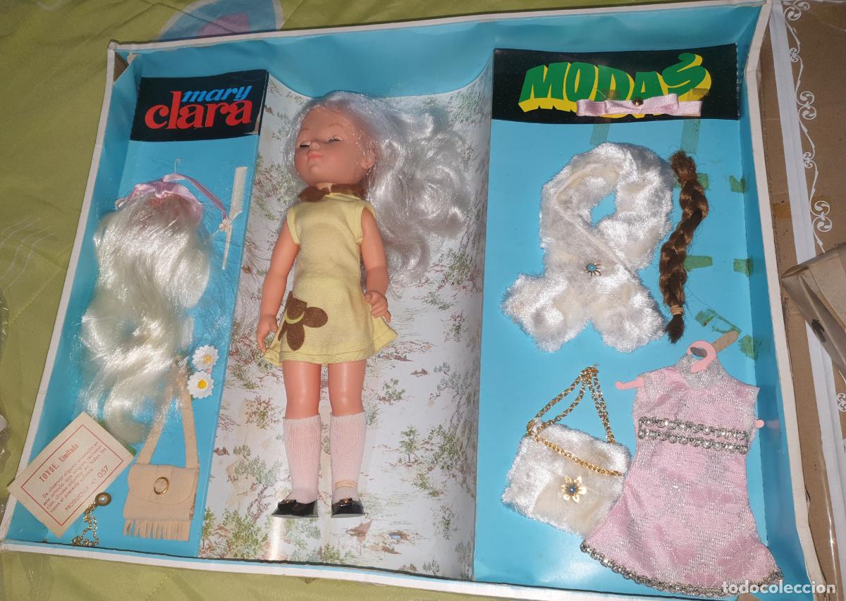 Mu&ntilde;ecas Espa&ntilde;olas Modernas: MU&Ntilde;ECA MARY CLARA de TOYSE EN CAJA CON COMPLEMENTOS, A&Ntilde;OS 60