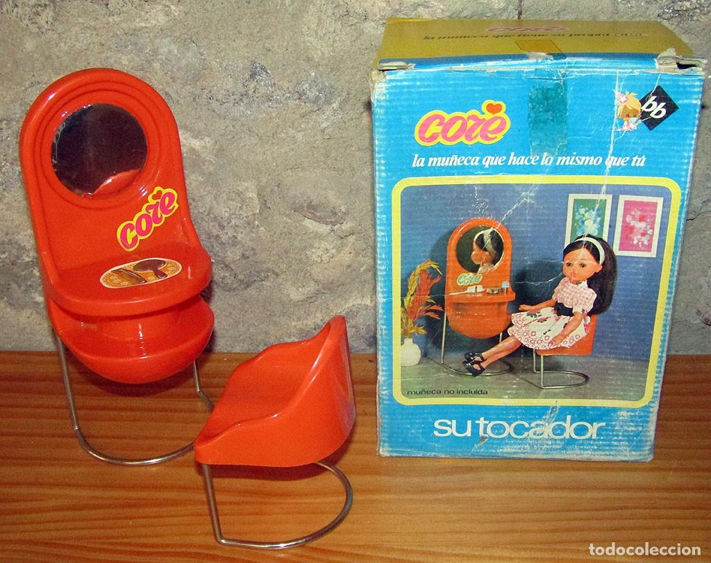Mu&ntilde;ecas Espa&ntilde;olas Modernas: ANTIGUO TOCADOR DE LA MU&Ntilde;ECA CORE, DE BB - NUEVO Y EN SU CAJA ORIGINAL - A&Ntilde;OS 70