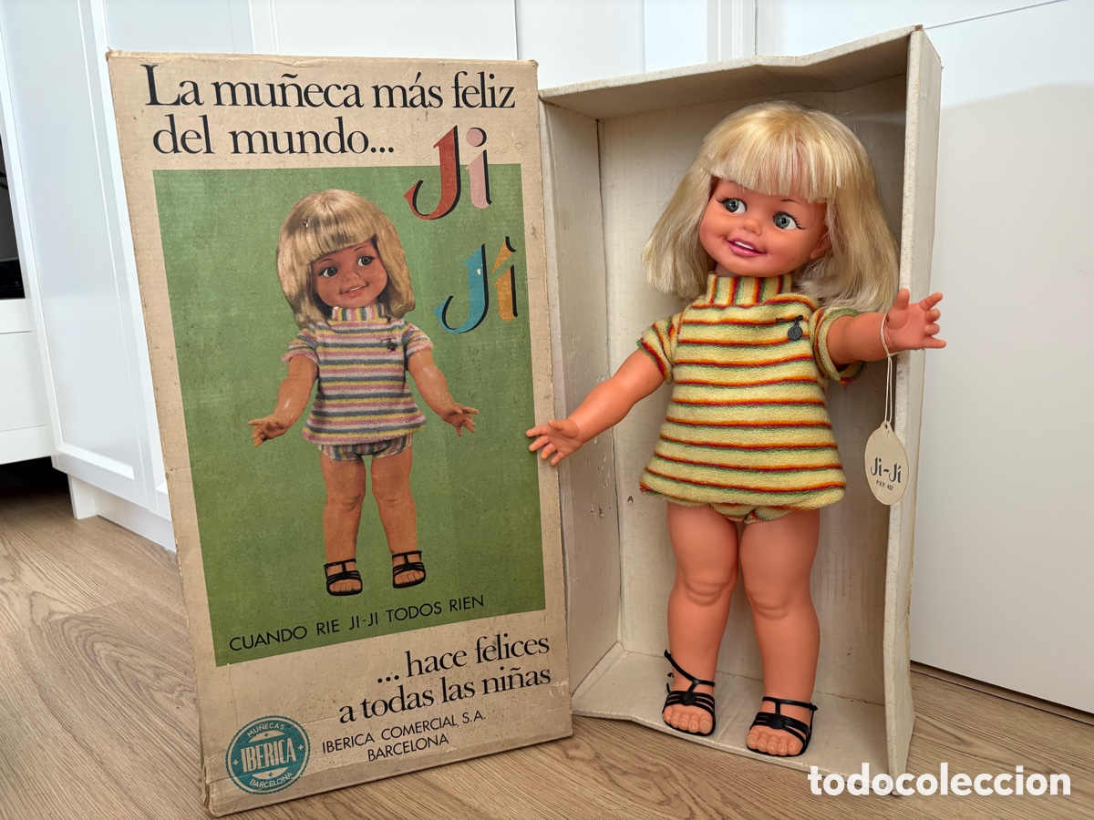 Mu&ntilde;ecas Espa&ntilde;olas Modernas: Mu&ntilde;eca JiJi de Icsa Iberica(Giggles 1968) a&ntilde;os 70