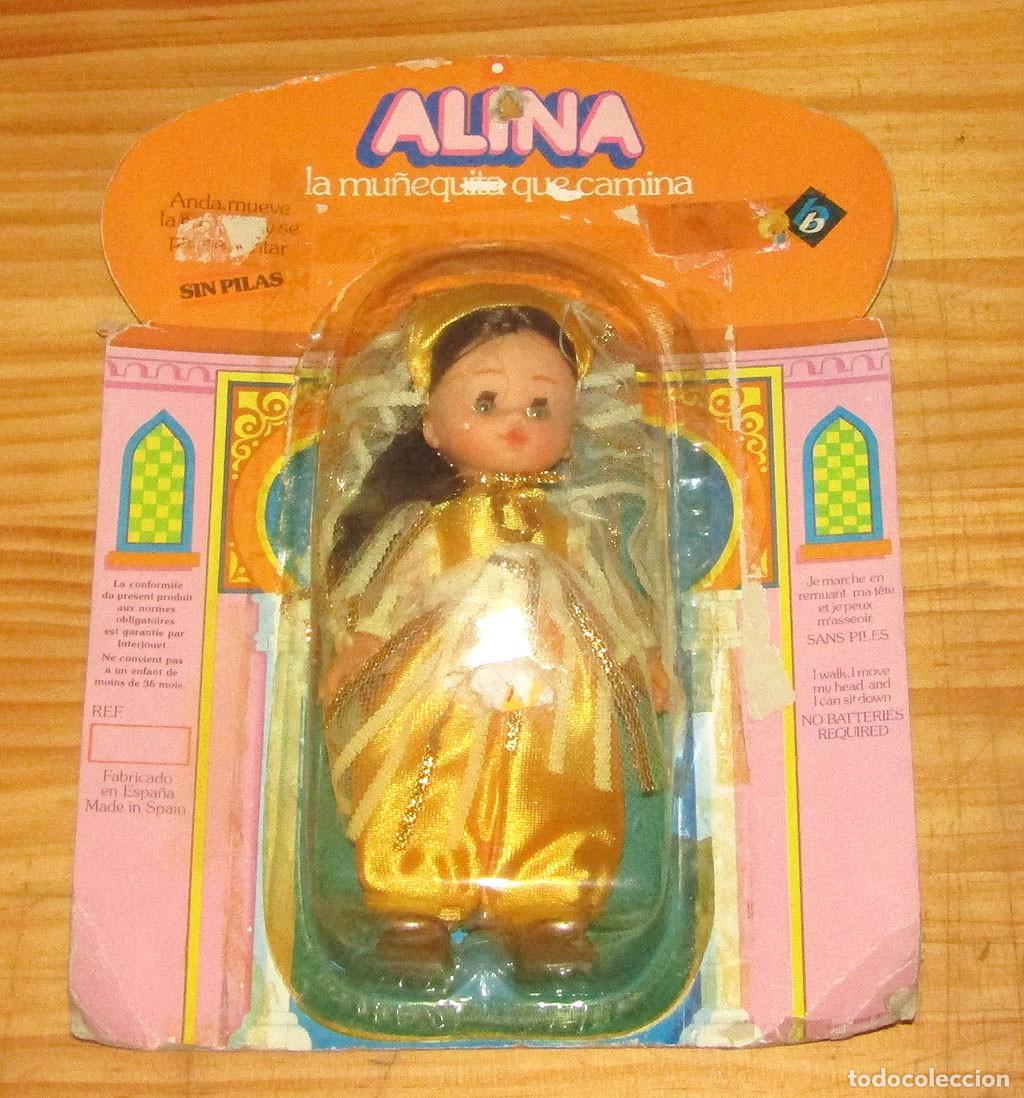 Mu&ntilde;ecas Espa&ntilde;olas Modernas: ANTIGUO Y DIFICIL BLISTER DE LA MU&Ntilde;ECA ALINA MIL Y UNA NOCHES, DE BB - NUEVA, A&Ntilde;OS 70.