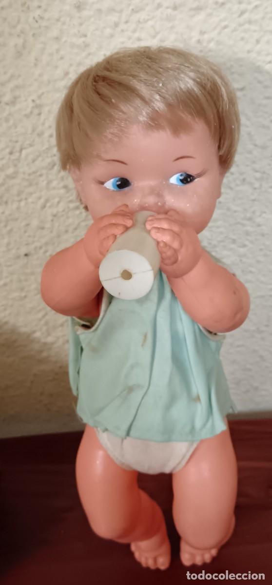 Mu&ntilde;ecas Espa&ntilde;olas Modernas: MU&Ntilde;ECO CUERDA CON BIBER&Oacute;N TIPO TICHU FAMOSA 28 CM. ALTURA A&Ntilde;OS 60
