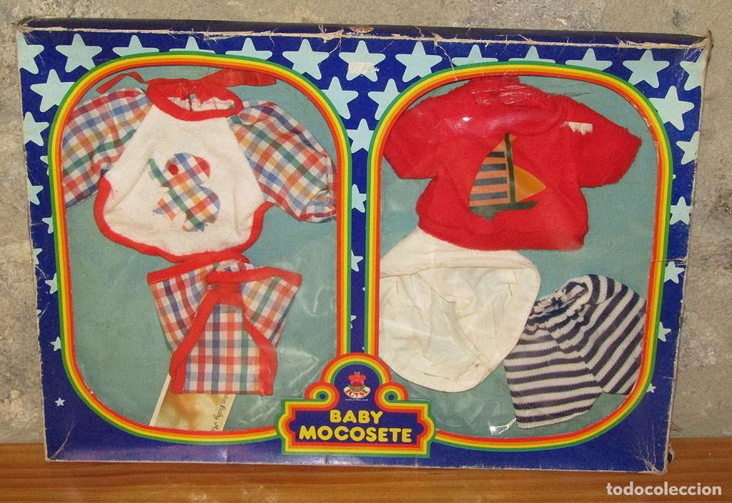 Mu&ntilde;ecas Espa&ntilde;olas Modernas: BABY MOCOSETE, DE TOYSE - ANTIGUA CAJA CON DOBLE CONJUNTO DE ROPA - NUEVA A ESTRENAR - A&Ntilde;OS 70