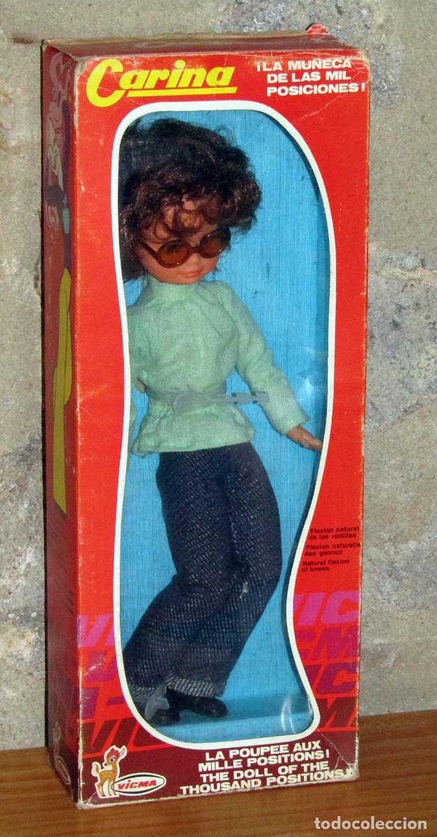 Mu&ntilde;ecas Espa&ntilde;olas Modernas: ANTIGUA MU&Ntilde;ECA CARINA, DE VICMA - NUEVA Y EN SU CAJA ORIGINAL - A&Ntilde;OS 70