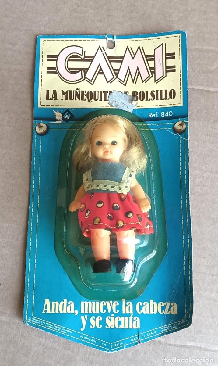 Moderne spanische Puppen: La mu&ntilde;equita de bolsillo CAMI - Anda y mueve la cabeza y se sienta - Ref 840 - Fabricado en Espa&ntilde;a