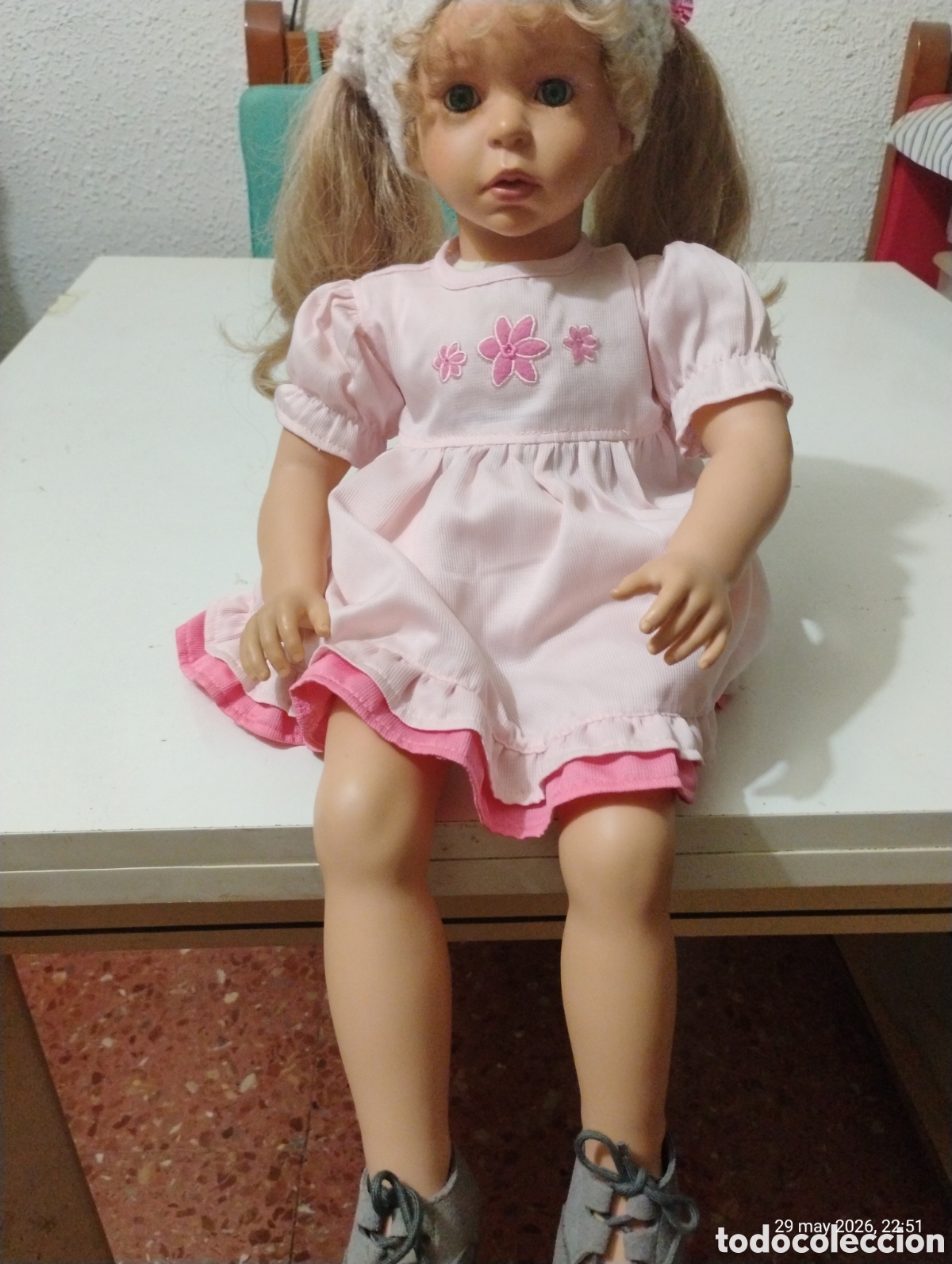 Mu&ntilde;ecas Espa&ntilde;olas Modernas: Mu&ntilde;eca de gran tama&ntilde;o marca AS&Iacute; (Onil) - Marcada en nuca 1998