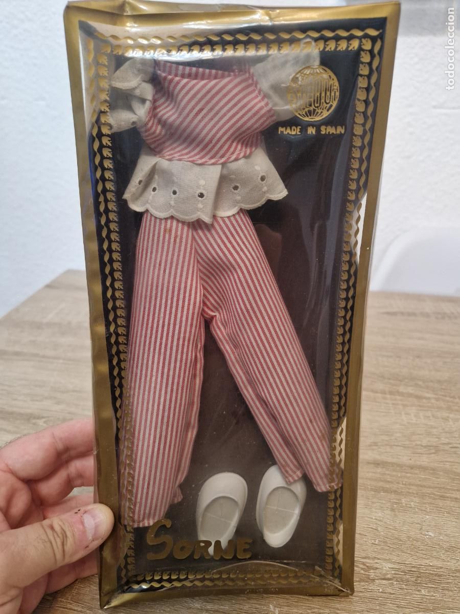 Mu&ntilde;ecas Espa&ntilde;olas Modernas: conjunto ropa antigua mu&ntilde;eca Silqui Sorne 20cm camisa pantalon zapato caja a&ntilde;os 70 tipo barbie