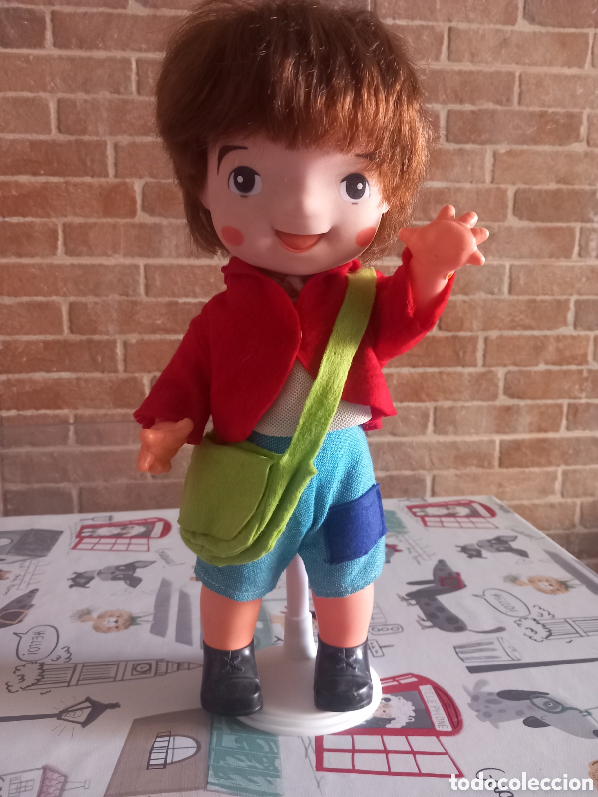 Mu&ntilde;ecas Espa&ntilde;olas Modernas: MARCO DE LOS APENINOS A LOS ANDES MU&Ntilde;ECO CASA TOYSE ORIGINAL A&Ntilde;OS 70 CON PEANA