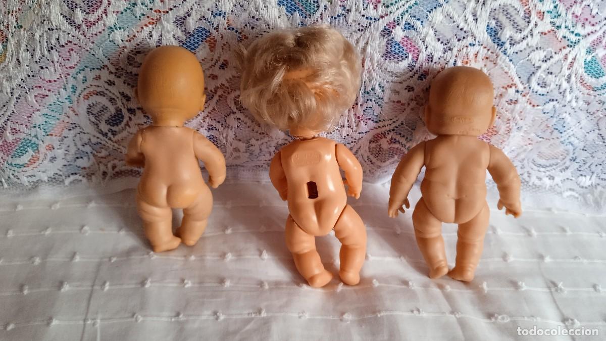 Mu&ntilde;ecas espa&ntilde;olas modernas: LOTE 3 MU&Ntilde;ECOS PEQUE&Ntilde;OS CON DEFECTOS - Foto 1