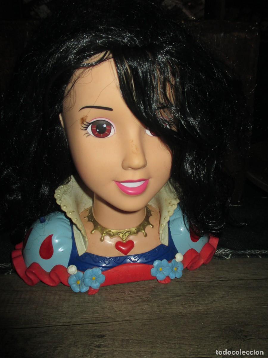 Moderne spanische Puppen: 696- Cabeza de peinado Blancanieves Disney Store (Con Sonido)