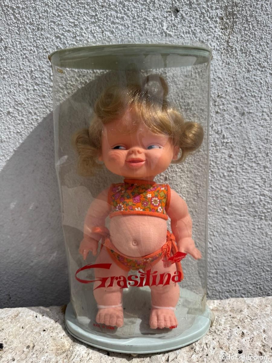 Mu&ntilde;ecas Espa&ntilde;olas Modernas: Mu&ntilde;eca grasitina famosa nueva en su caja estuche