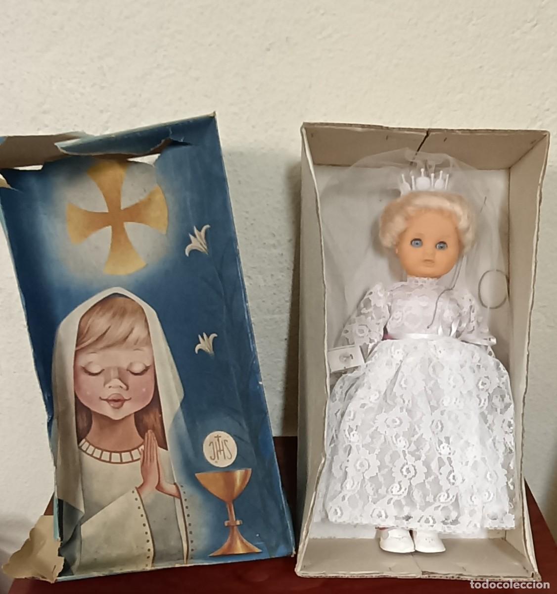 Mu&ntilde;ecas espa&ntilde;olas modernas: MU&Ntilde;ECA COMUNI&Oacute;N MARCA PSS EN CAJA A&Ntilde;OS 60 38 CM. ALTURA
