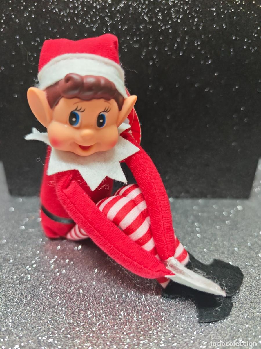 Mu&ntilde;ecas espa&ntilde;olas modernas: MU&Ntilde;ECO ELFO TRAVIEVO DE NAVIDAD SIN ESTRENAR MIDE 35 CM