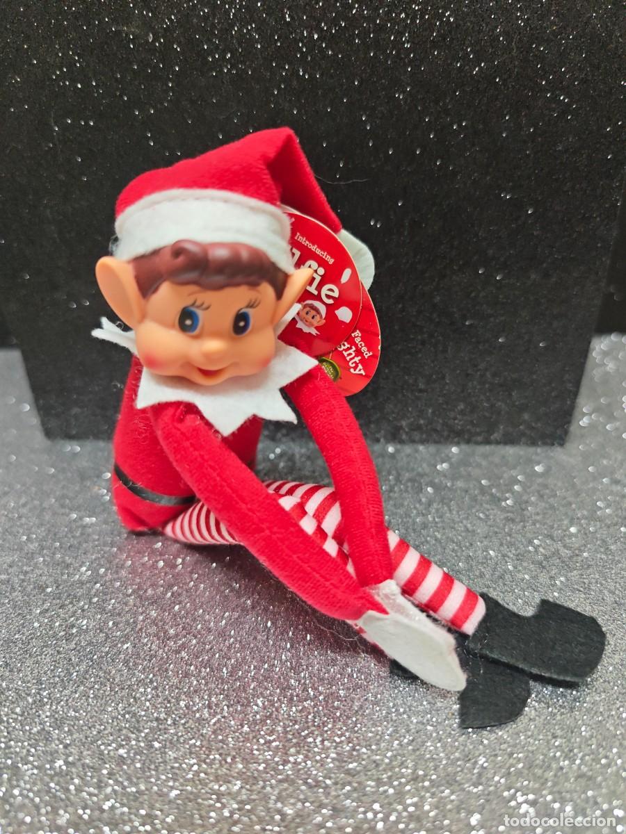 Mu&ntilde;ecas espa&ntilde;olas modernas: MU&Ntilde;ECO ELFO TRAVIEVO DE NAVIDAD SIN ESTRENAR MIDE 35 CM