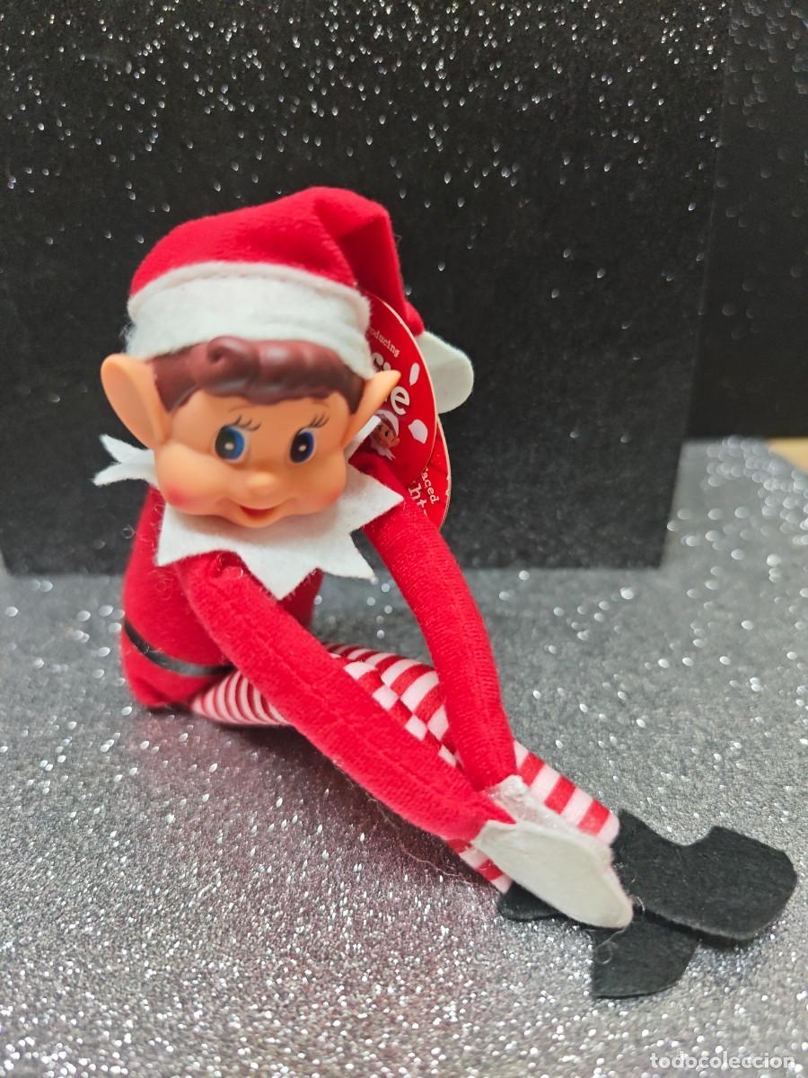 Mu&ntilde;ecas espa&ntilde;olas modernas: MU&Ntilde;ECO ELFO TRAVIEVO DE NAVIDAD SIN ESTRENAR MIDE 35 CM