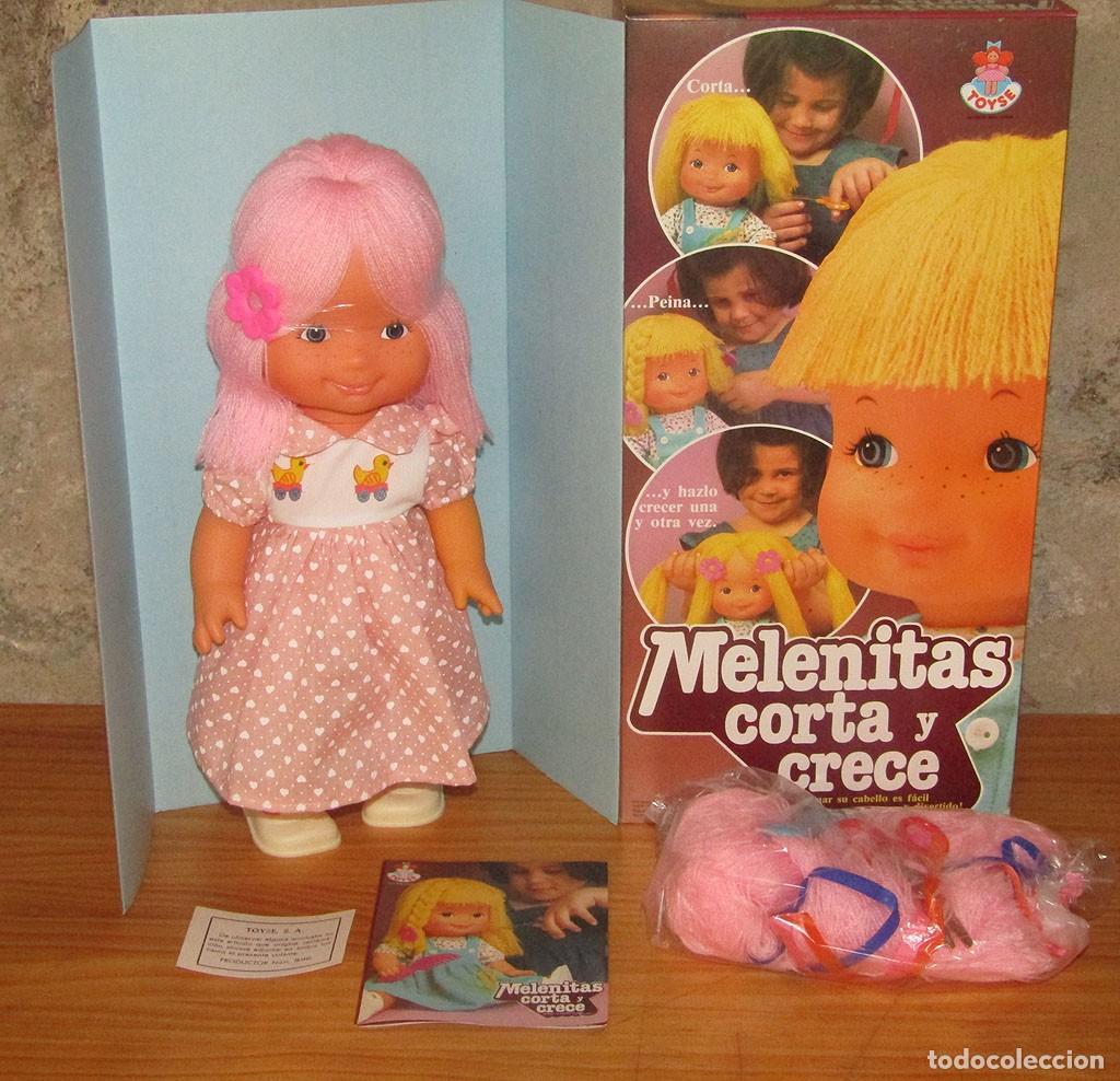 Mu&ntilde;ecas espa&ntilde;olas modernas: ANTIGUA MU&Ntilde;ECA MELENITAS CORTA Y CRECE, DE TOYSE - NUEVA Y EN SU CAJA - A&Ntilde;OS 70 - PELO ROSA