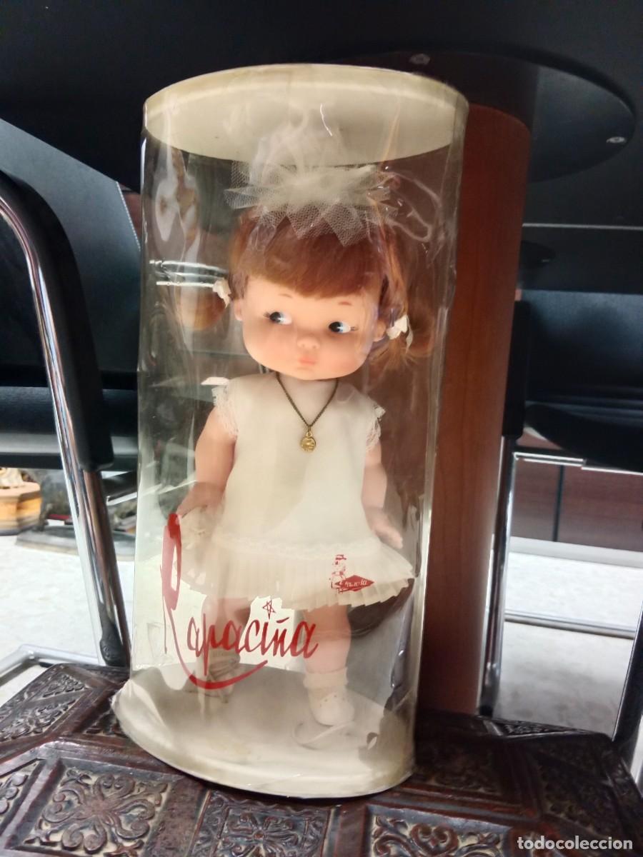 Mu&ntilde;ecas espa&ntilde;olas modernas: MU&Ntilde;ECA RAPACI&Ntilde;A PELIRROJA CON SU BLISTER ORIGINAL - PRIMERA COMUNION -A&Ntilde;OS 70