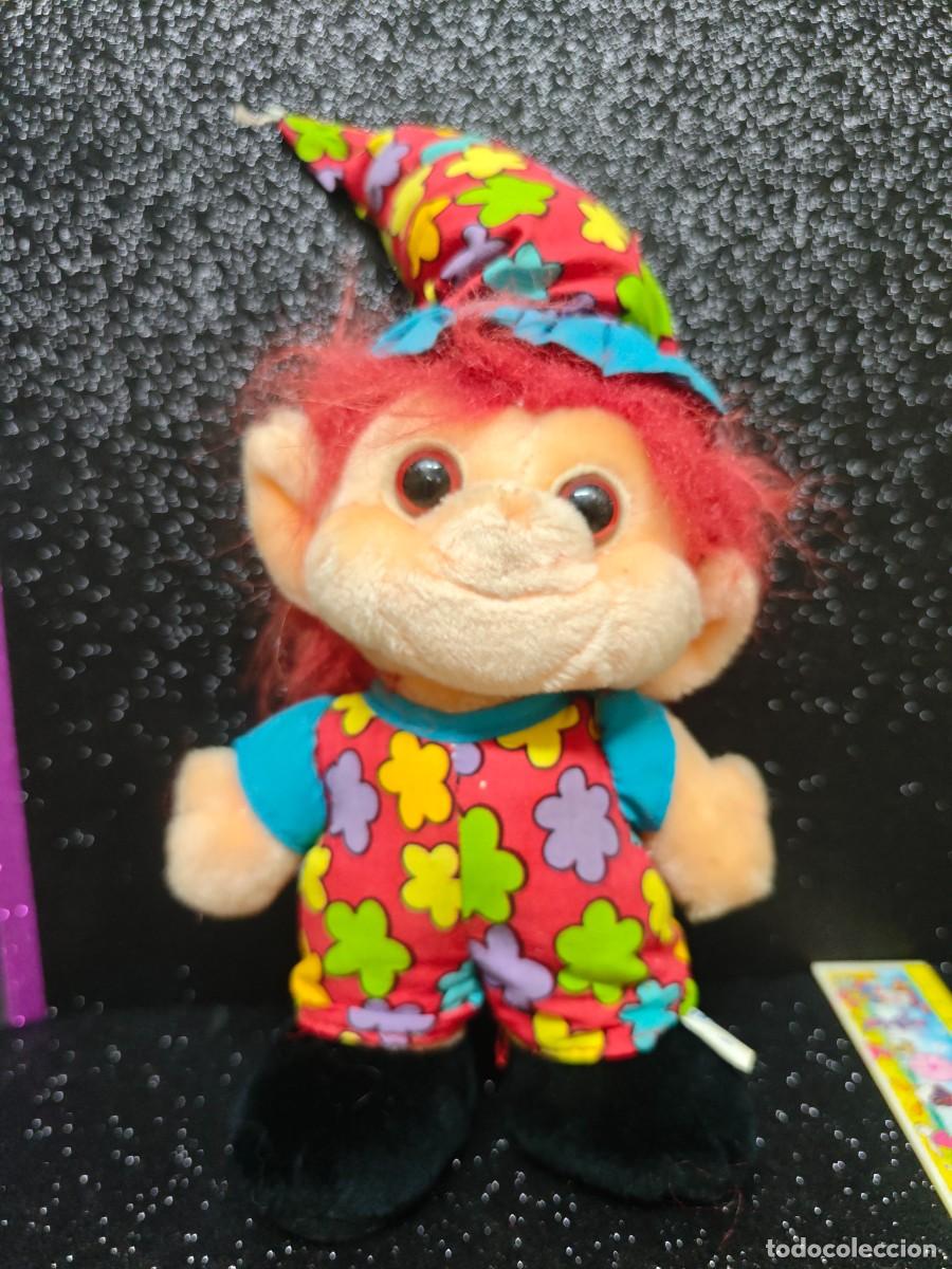 Mu&ntilde;ecas espa&ntilde;olas modernas: MU&Ntilde;ECO DE PELUCHE VINTAGE DE TROLIO TROLLS DE 1992, MU&Ntilde;ECO DE PELUCHE SUAVE DE TROLL DE 35 cm