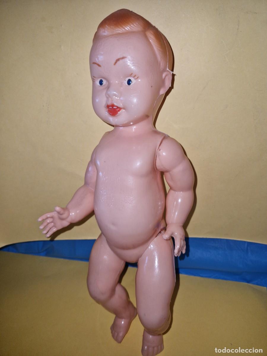 Mu&ntilde;ecas espa&ntilde;olas modernas: ANTIGUO MU&Ntilde;ECO PLASTICO A&Ntilde;OS 50- 60