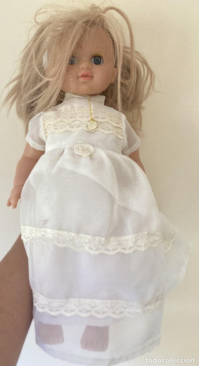 Mu&ntilde;ecas espa&ntilde;olas modernas: MU&Ntilde;ECA CON VESTIDO DE COMUNI&Oacute;N sin identificar y sin marca - Ver im&aacute;genes y leer descripci&oacute;n