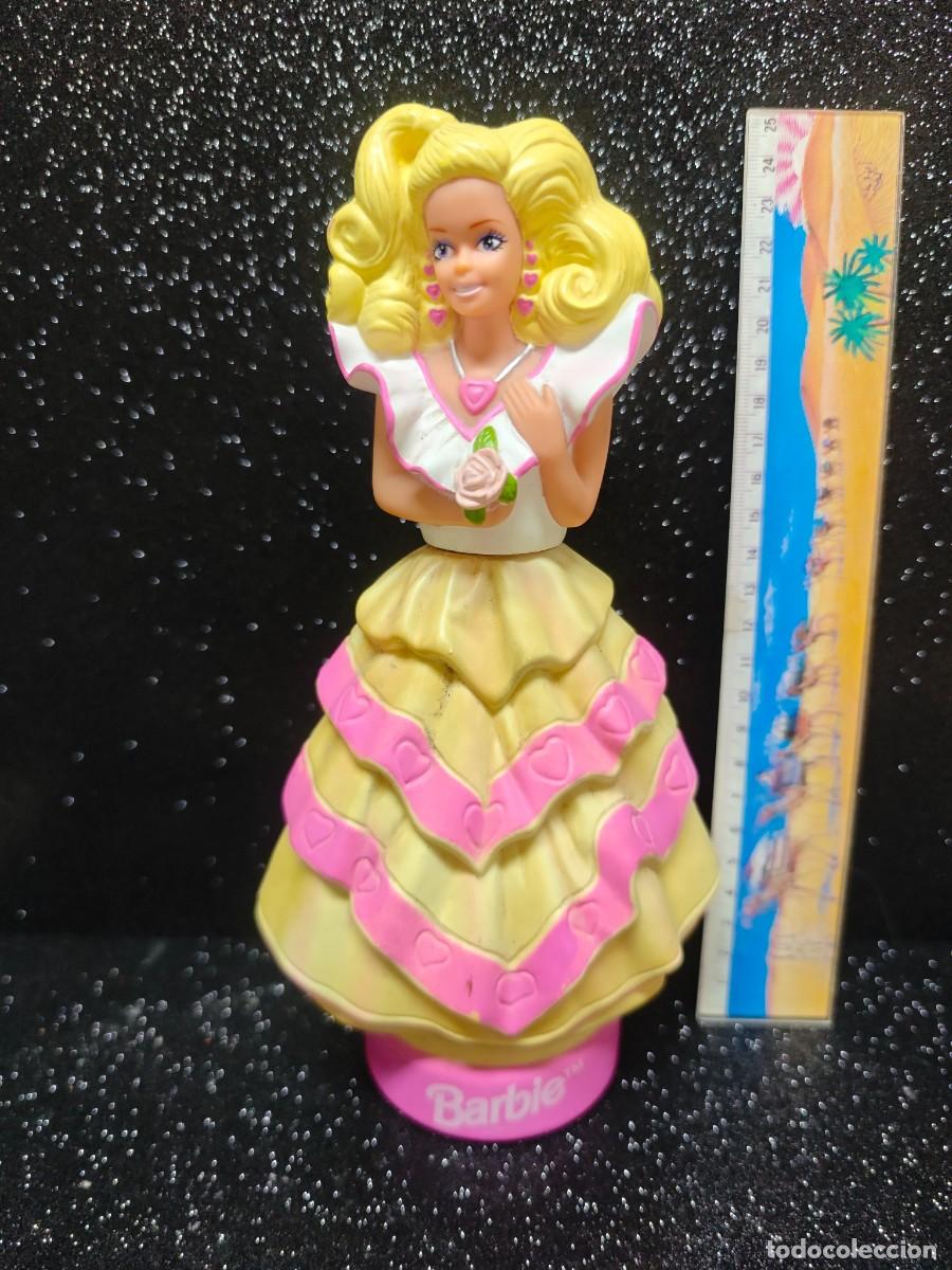 Mu&ntilde;ecas espa&ntilde;olas modernas: MU&Ntilde;ECA BARBIE MATTEL 1994,ENVASE DE COLONIA VACIO