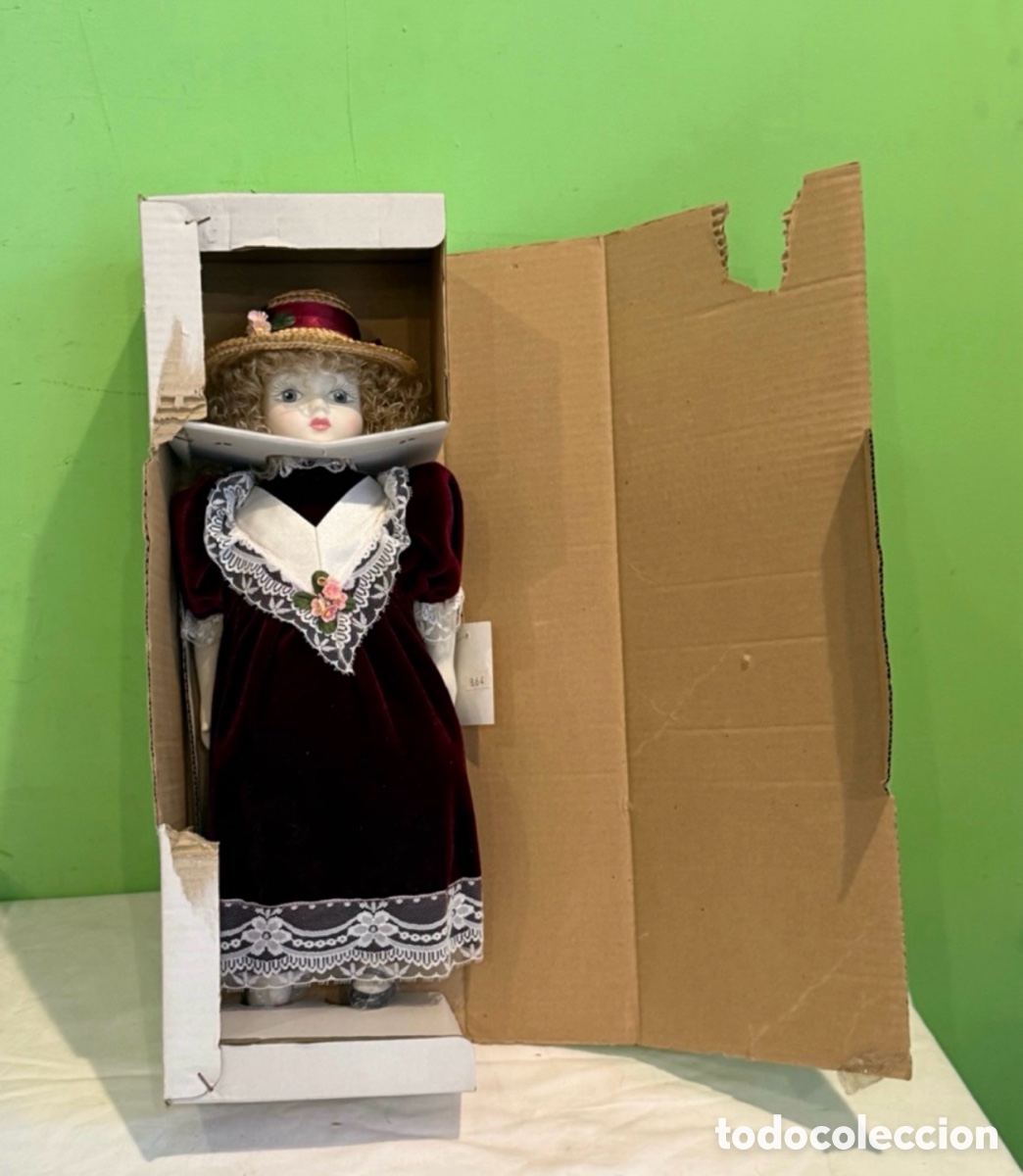 Modern Spanish Dolls: Mu&ntilde;eca porcelana Beibi artesanal Made in Spain con caja original vintage