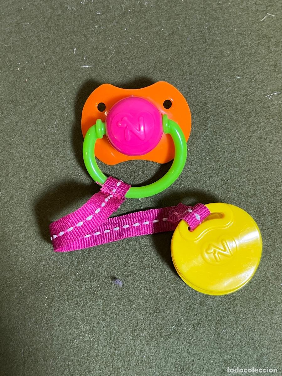 Bonecas Espanholas Modernas: Chupete Nenuco original con sujetachupetes Famosa accesorio mu&ntilde;eca Baby Nenuco