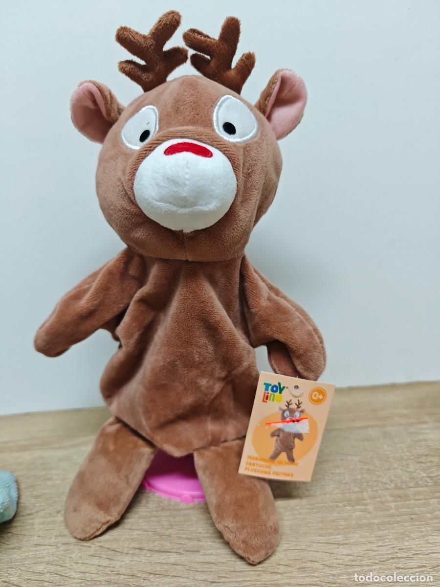 Mu&ntilde;ecas espa&ntilde;olas modernas: MULECO MARIONETA DE MANO RENO NAVIDAD SUPERMERCADO ALDI CON ETIQUETA DE 40 CM
