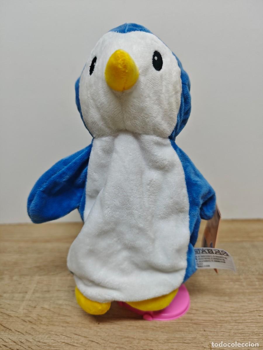 Mu&ntilde;ecas espa&ntilde;olas modernas: MULECO MARIONETA DE MANO PINGUINO NAVIDAD SUPERMERCADO ALDI CON ETIQUETA DE 25 CM