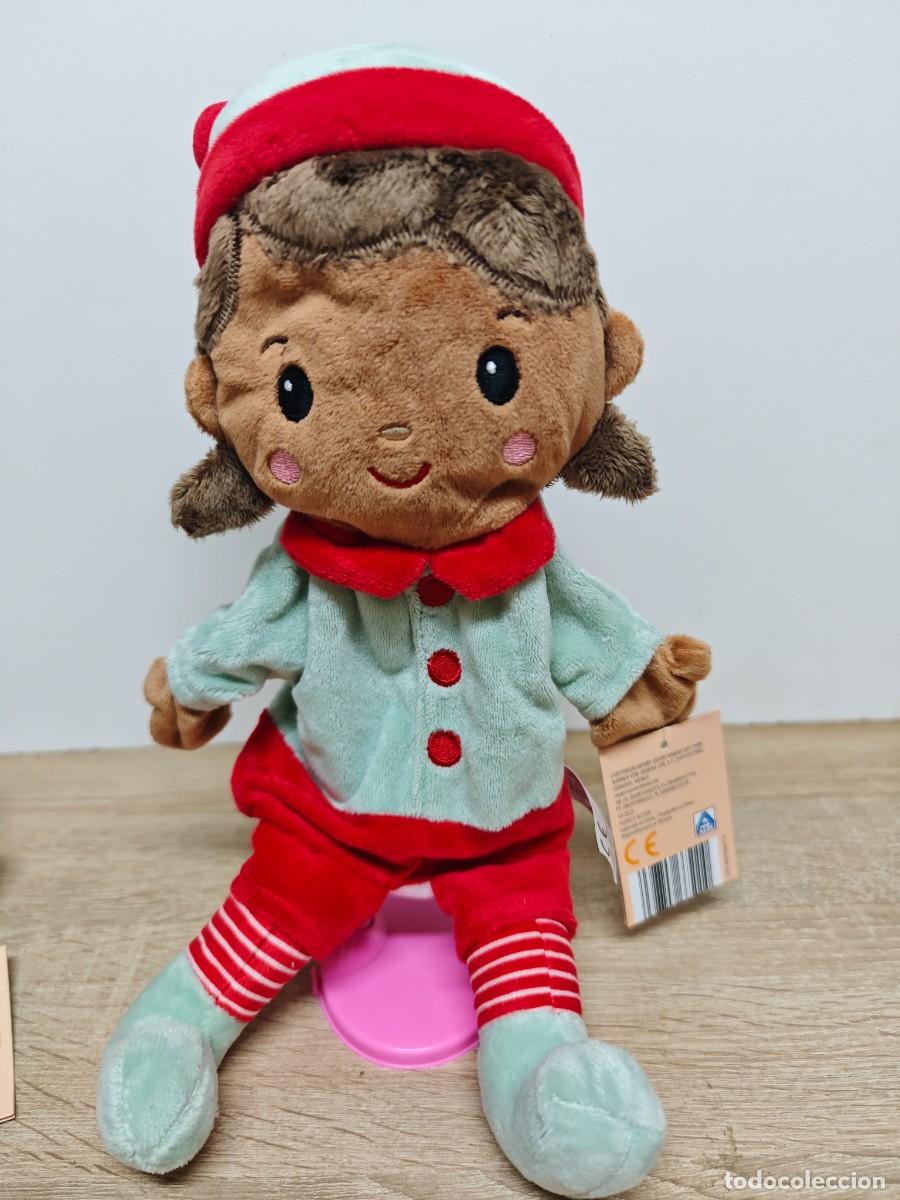 Moderne spanische Puppen: MU&Ntilde;ECO MARIONETA DE MANO NI&Ntilde;A NAVIDAD SUPERMERCADO ALDI CON ETIQUETA DE 40 CM
