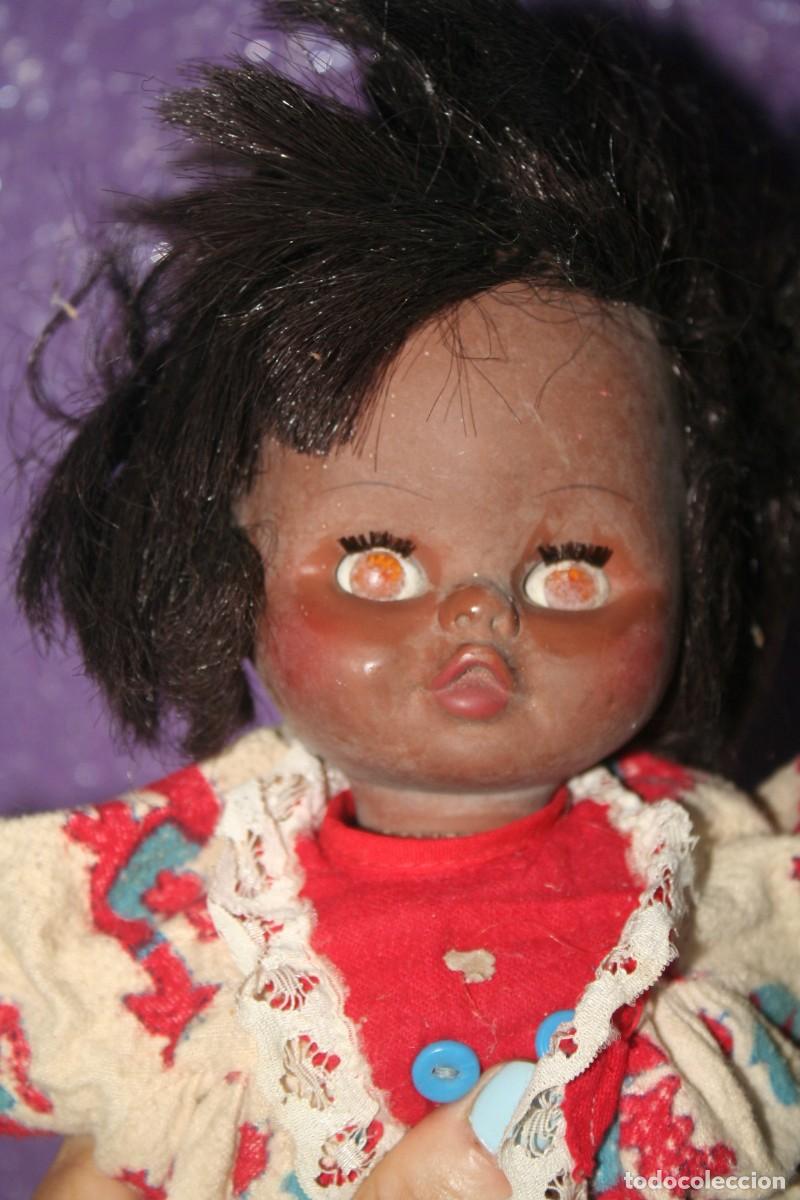 Mu&ntilde;ecas espa&ntilde;olas modernas: mu&ntilde;eca negrita antigua horsman a&ntilde;os 70