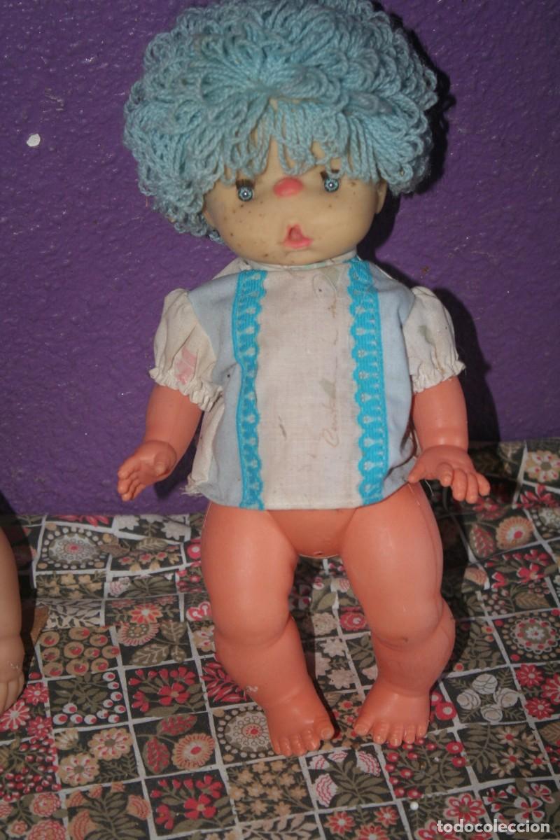 Mu&ntilde;ecas espa&ntilde;olas modernas: mu&ntilde;eco lana azul pelo creo farita