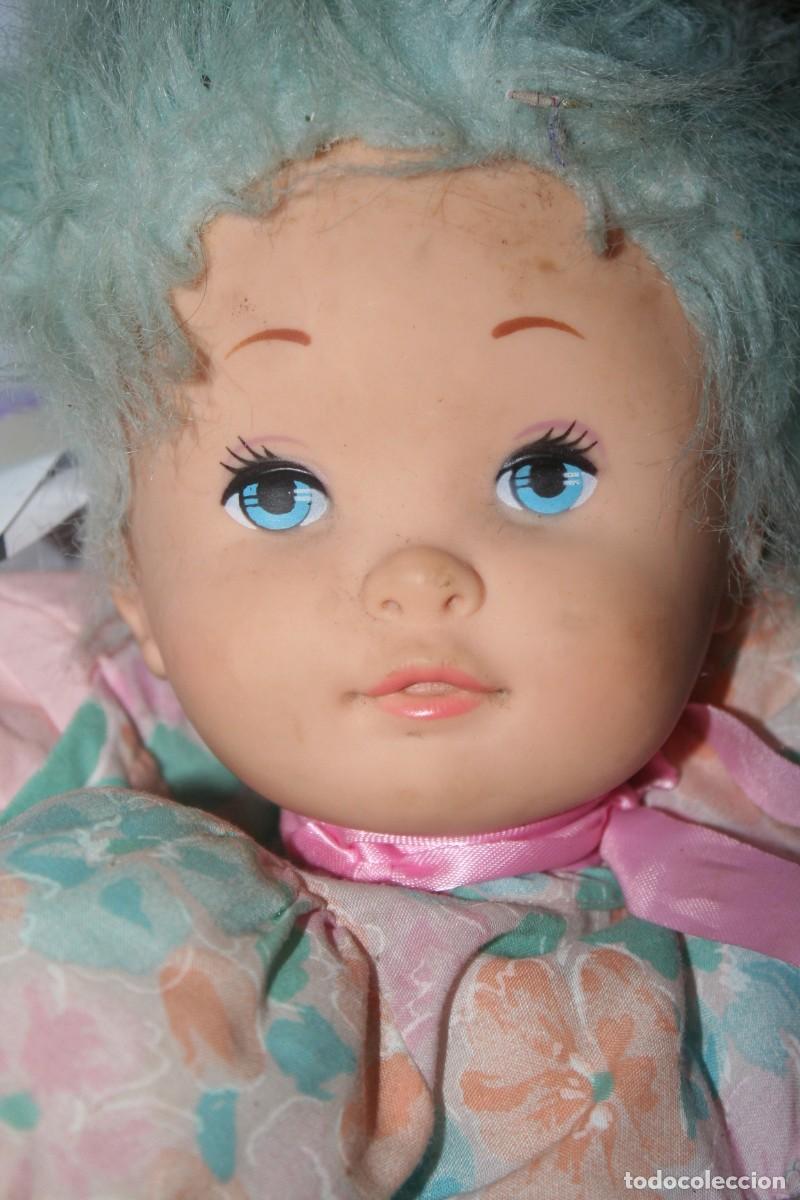 Mu&ntilde;ecas espa&ntilde;olas modernas: mu&ntilde;eca falca trapo pelo azul