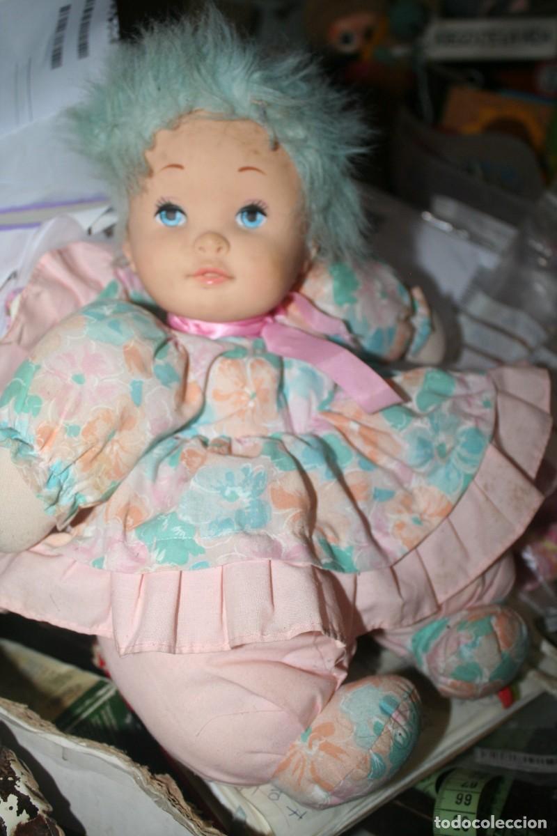 Mu&ntilde;ecas espa&ntilde;olas modernas: mu&ntilde;eca falca trapo pelo azul - Foto 2