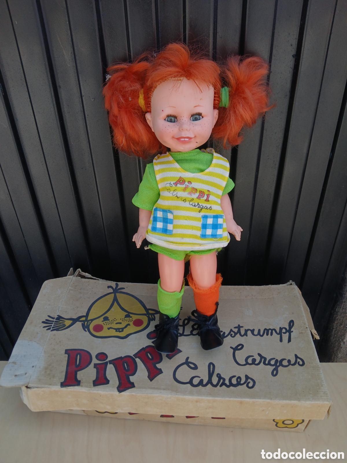 Mu&ntilde;ecas espa&ntilde;olas modernas: MU&Ntilde;ECA PIPI PIPPI DE TOYSE 36 CMS EN CAJA ORIGINAL.