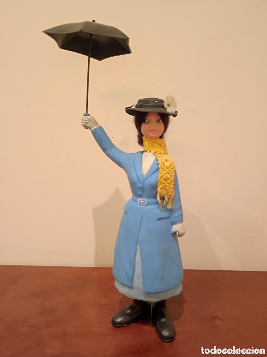 Poup&eacute;es Espagnoles Modernes: Antigua mu&ntilde;eca Mary Poppins a cuerda funcionando a&ntilde;os 60