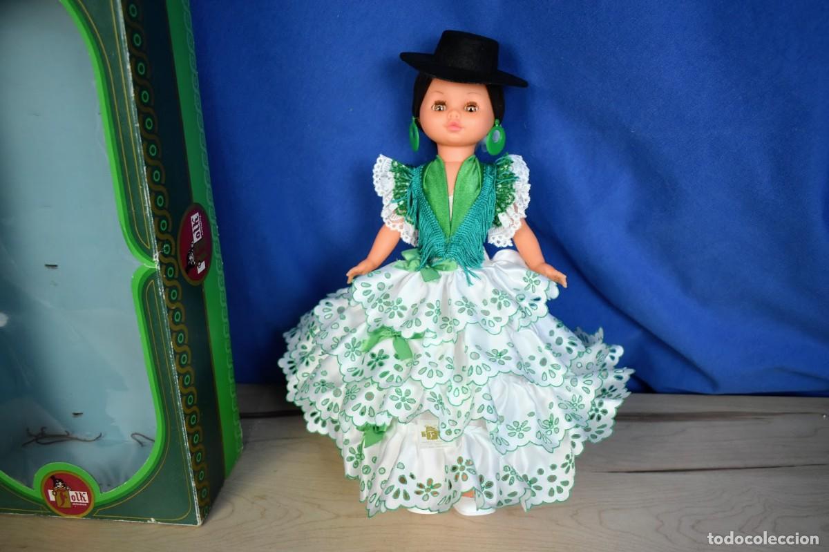 Mu&ntilde;ecas espa&ntilde;olas modernas: Mu&ntilde;eca flamenca de Folf Artesan&iacute;a nueva a estrenar con etiqueta a&ntilde;os 70