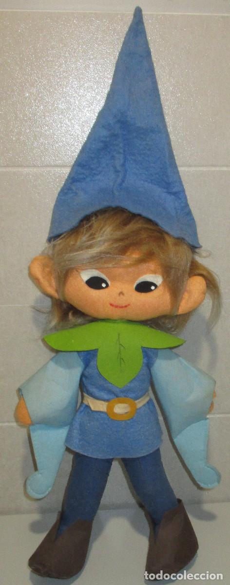 Mu&ntilde;ecas espa&ntilde;olas modernas: Antiguo mu&ntilde;eco de fieltro LILLIBIT, de Belfy y Lillibit
