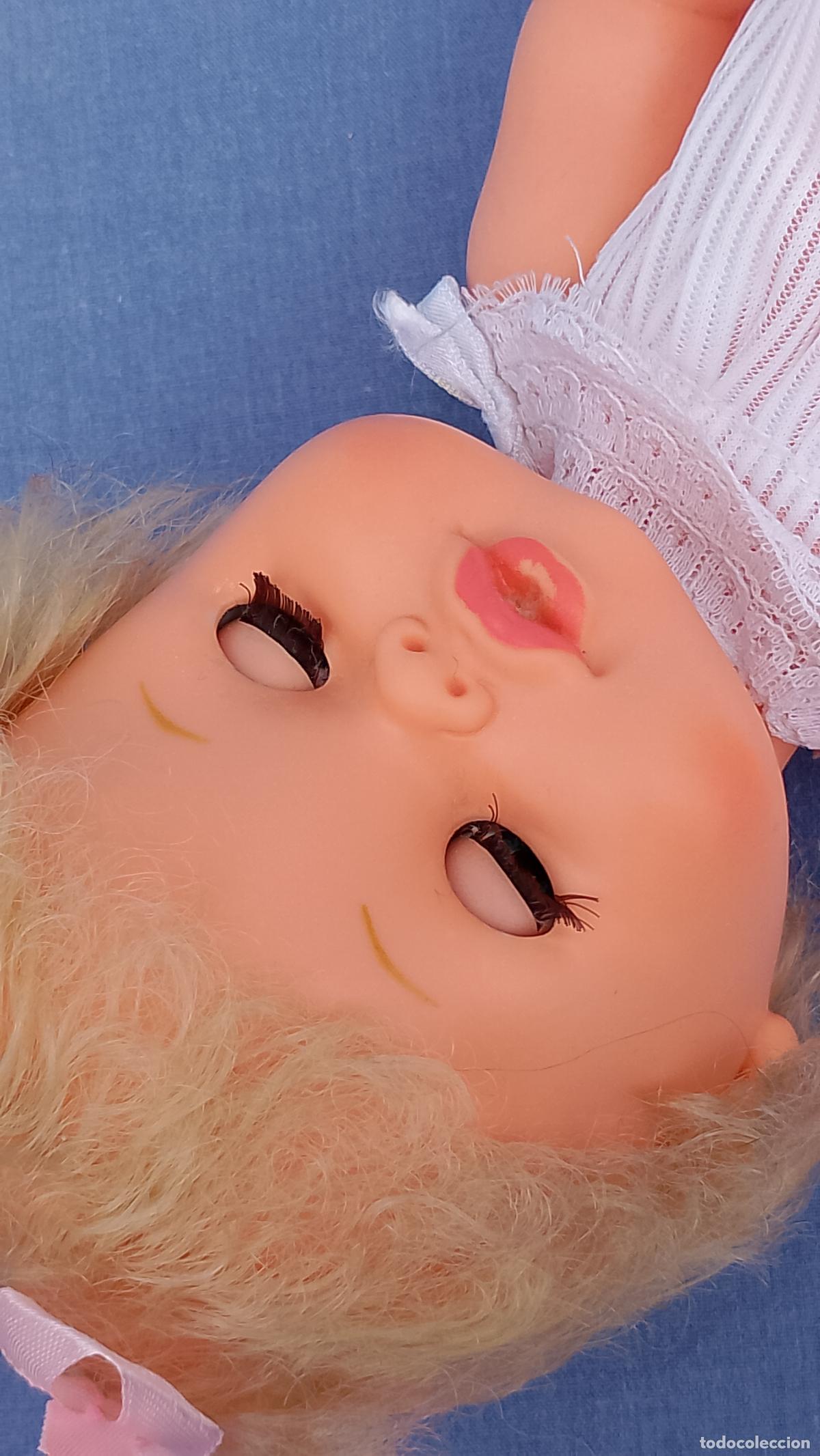 Mu&ntilde;ecas espa&ntilde;olas modernas: Antigua mu&ntilde;eca beb&eacute; de b.b. de 33 cm - Foto 4