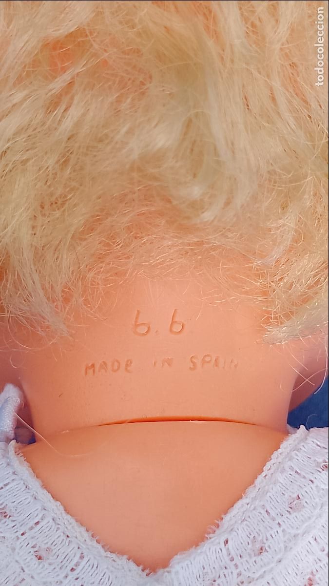 Mu&ntilde;ecas espa&ntilde;olas modernas: Antigua mu&ntilde;eca beb&eacute; de b.b. de 33 cm - Foto 5