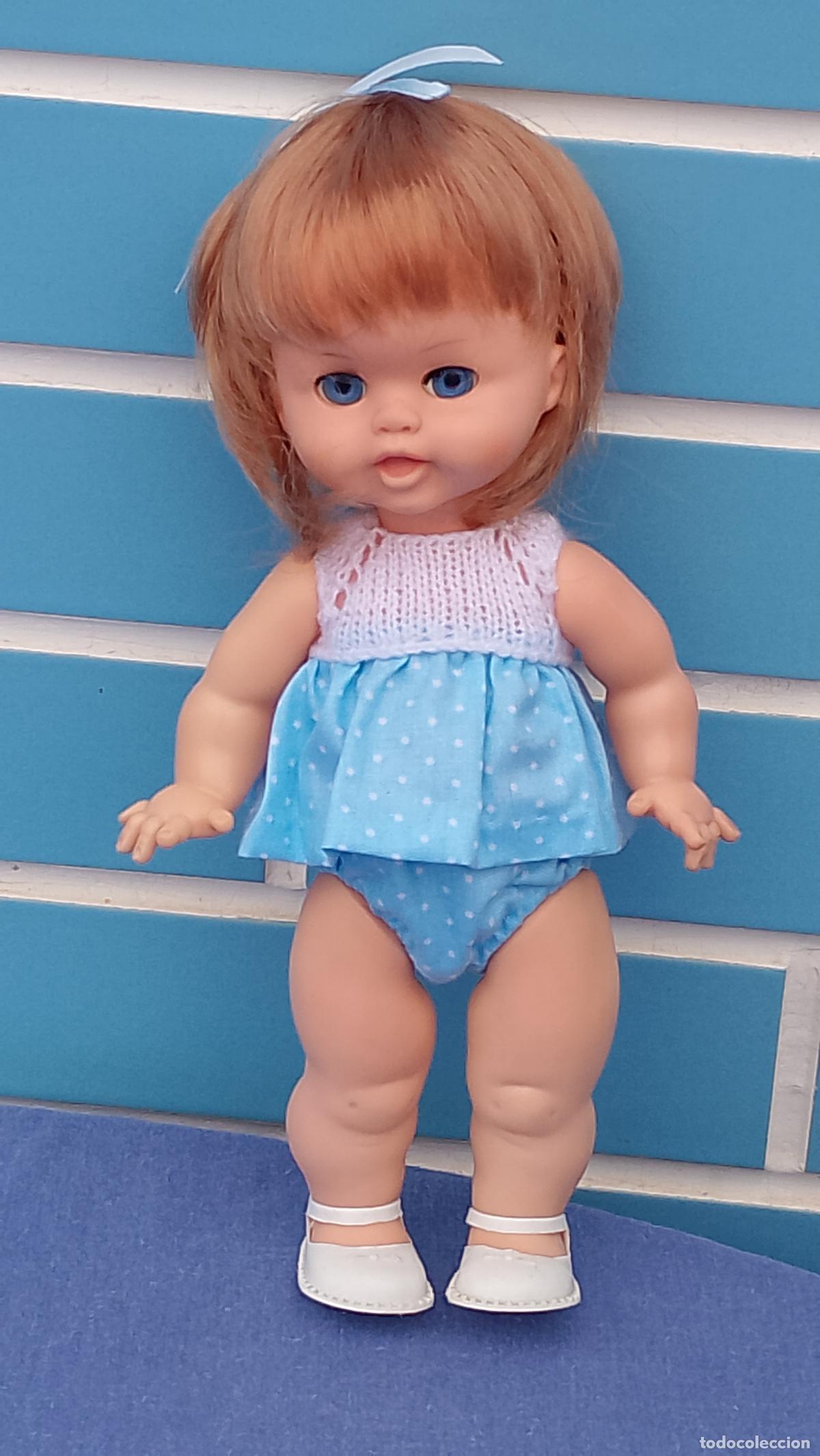Mu&ntilde;ecas espa&ntilde;olas modernas: Antigua mu&ntilde;eca extranjera pelirroja de 25 cm