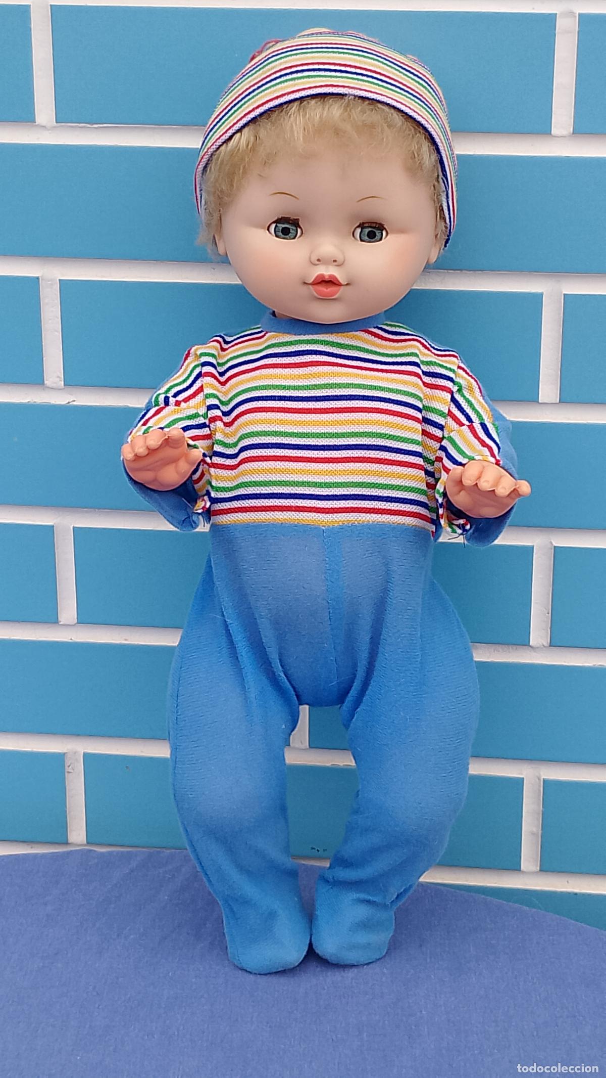 Mu&ntilde;ecas espa&ntilde;olas modernas: Antiguo mu&ntilde;eco beb&eacute; de b.b. de 45 cm - Foto 1