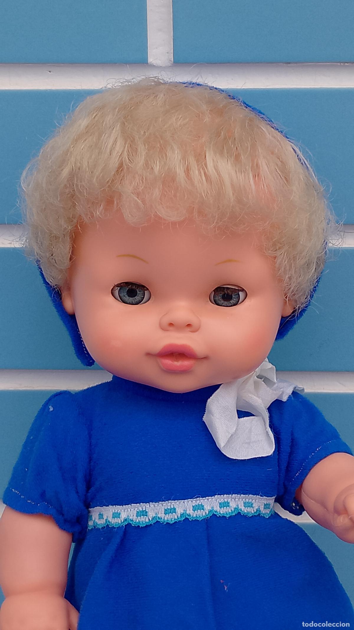 Mu&ntilde;ecas espa&ntilde;olas modernas: Antigua mu&ntilde;eca beb&eacute; de b.b. de 33 cm - Foto 2