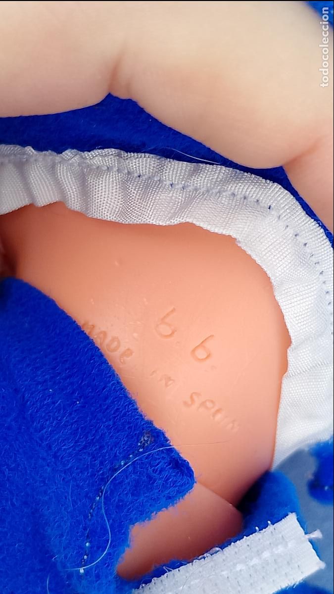 Mu&ntilde;ecas espa&ntilde;olas modernas: Antigua mu&ntilde;eca beb&eacute; de b.b. de 33 cm - Foto 5