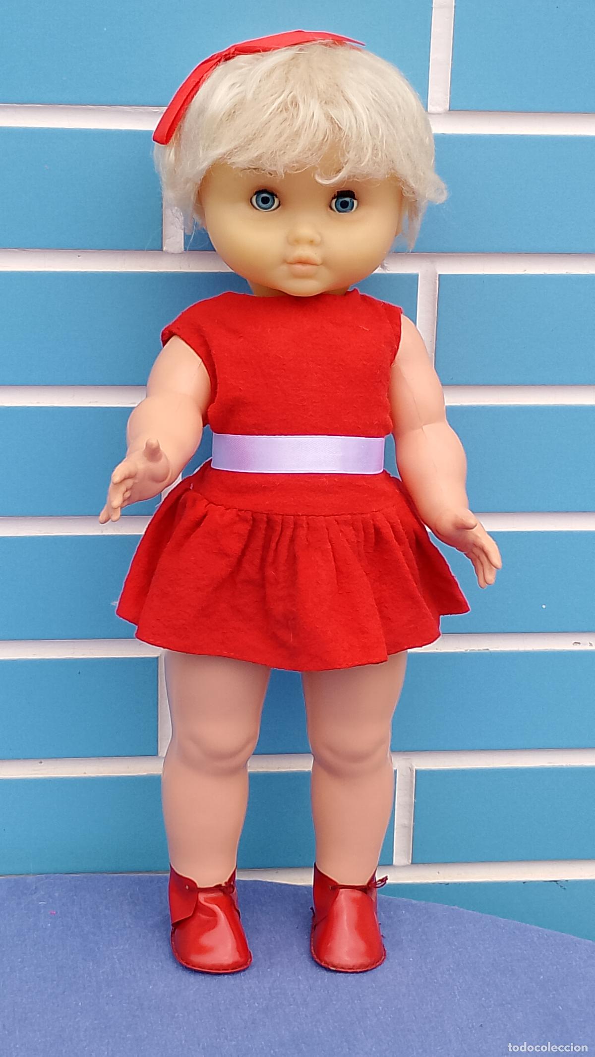Mu&ntilde;ecas espa&ntilde;olas modernas: Antigua mu&ntilde;eca espa&ntilde;ola rubia de 42 cm