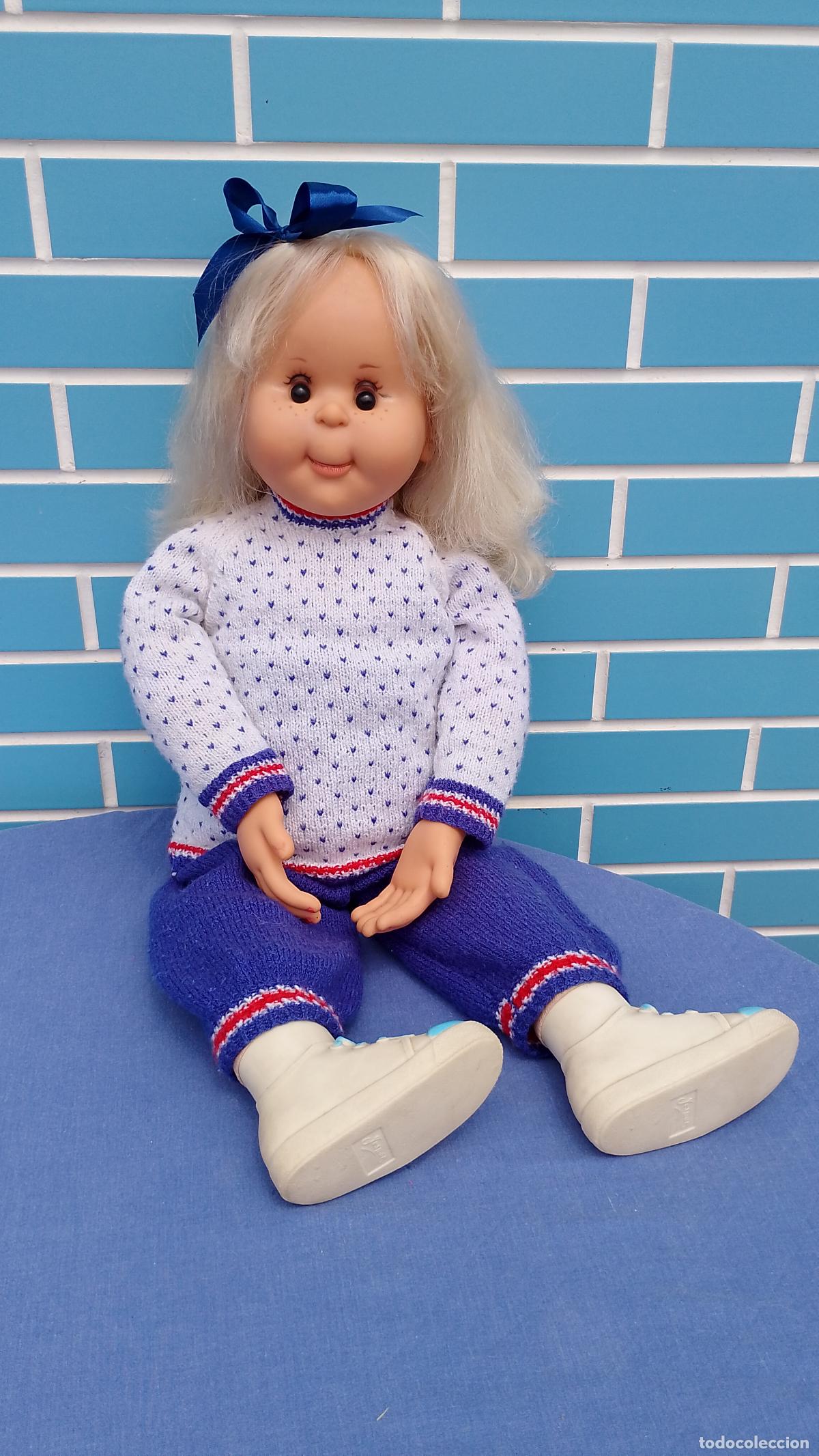Mu&ntilde;ecas espa&ntilde;olas modernas: Antigua mu&ntilde;eca Penique de Jesmar a&ntilde;os 90 de 68 cm
