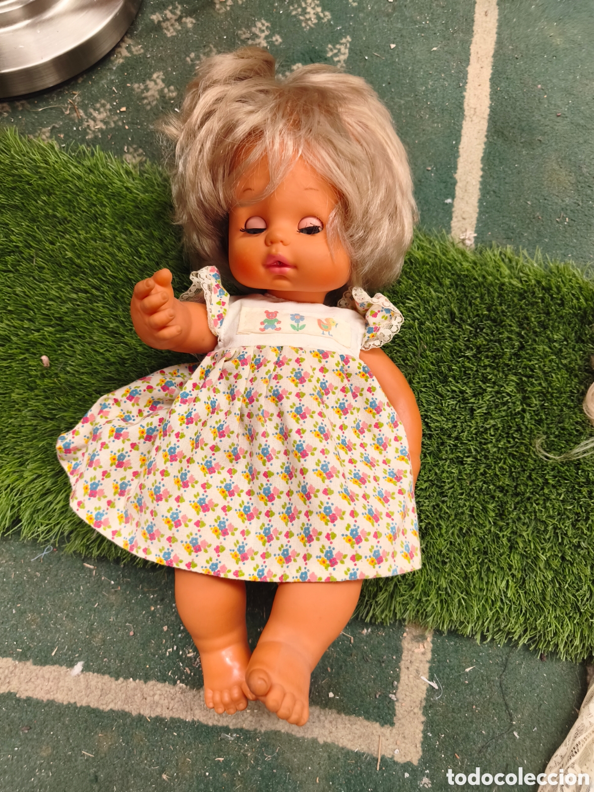 Mu&ntilde;ecas espa&ntilde;olas modernas: Mu&ntilde;eca Pupitas de Toyse (A&ntilde;os 70/80) - Vestido Original