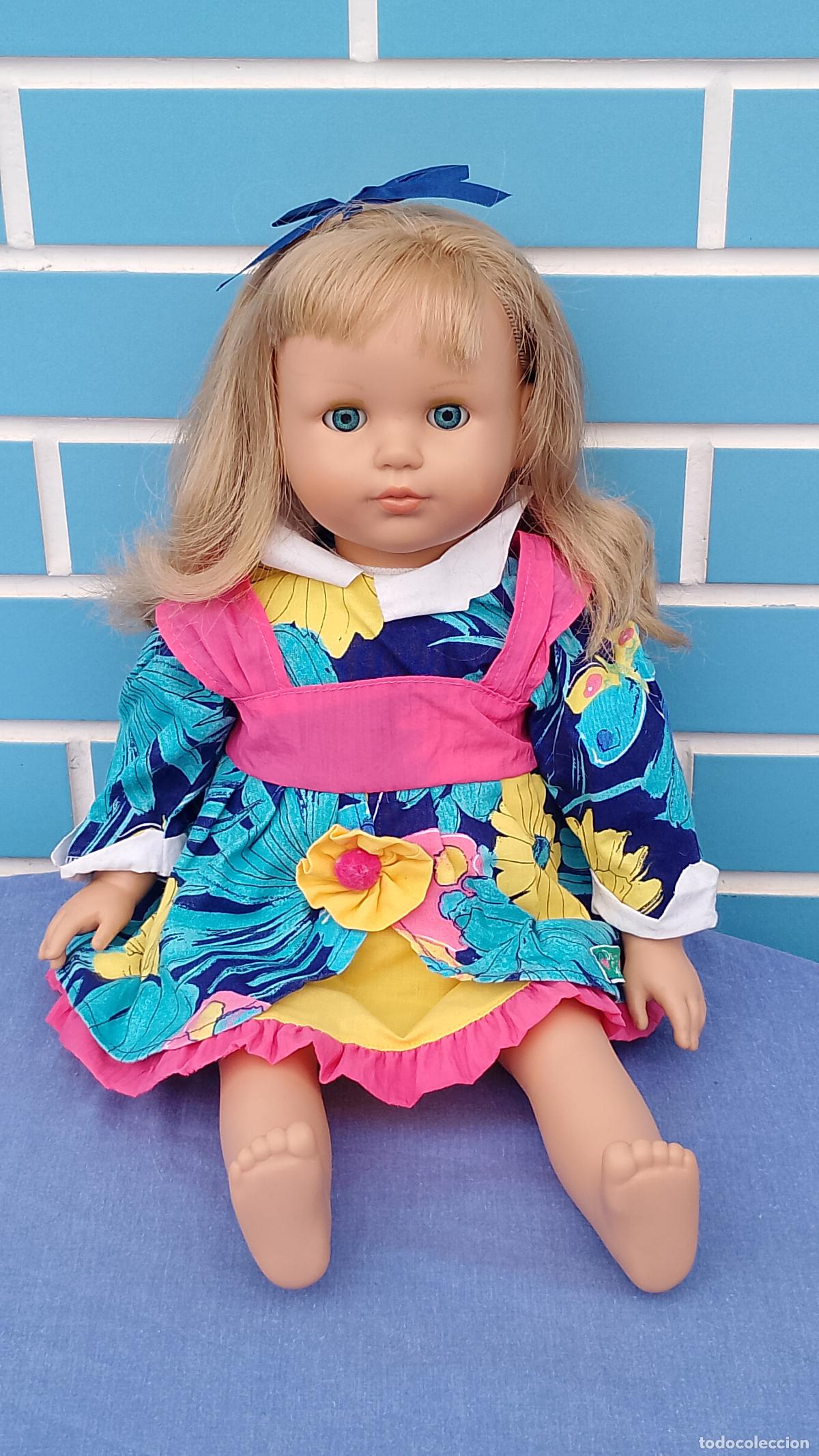 Mu&ntilde;ecas espa&ntilde;olas modernas: Antigua mu&ntilde;eca rubia Llorens de 42 cm