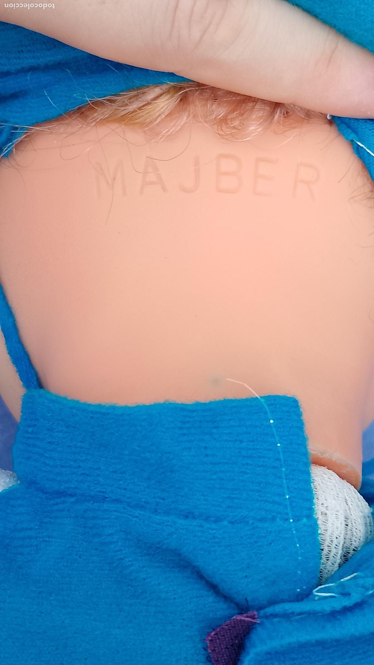 Mu&ntilde;ecas espa&ntilde;olas modernas: Antiguo mu&ntilde;eco Dormil&oacute;n de Majber de 46 cm - Foto 5